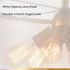 Modern Gold Drum Ceiling Light Organza Lamp Shade 6-Light